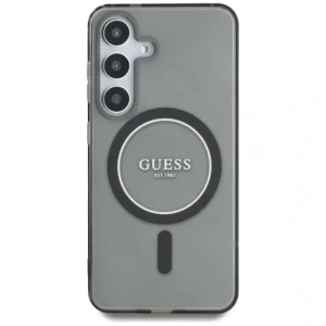 Kup Etui Guess Glitter Circle Classic Logo MagSafe do Samsung Galaxy S25 czarny - GUE4309 - {ean13} - Sklep Home Screen