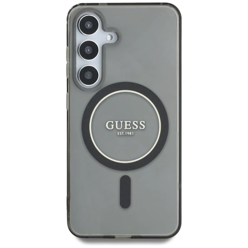 Kup Guess Glitter Circle Classic Logo MagSafe Samsung Galaxy S25 fekete - GUE4309 - {ean13} - Sklep Home Screen