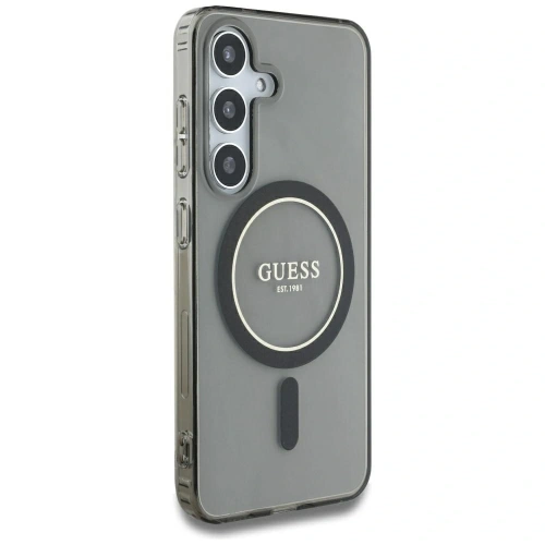 Kup Guess Glitter Circle Classic Logo MagSafe Samsung Galaxy S25 fekete - GUE4309 - {ean13} - Sklep Home Screen