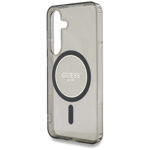 Kup Etui Guess Glitter Circle Classic Logo MagSafe do Samsung Galaxy S25 czarny - GUE4309 - {ean13} - Sklep Home Screen