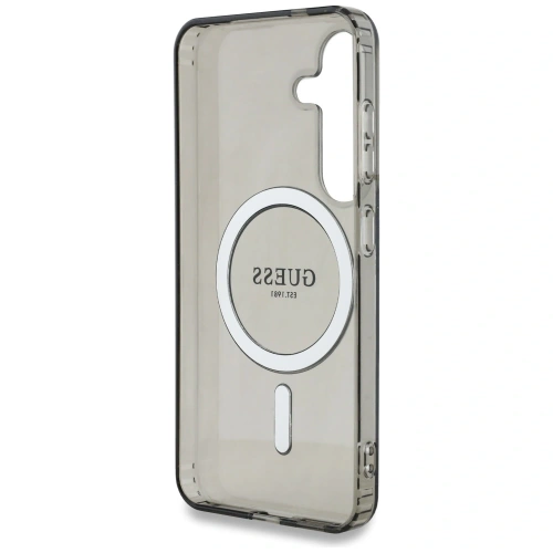 Kup Etui Guess Glitter Circle Classic Logo MagSafe do Samsung Galaxy S25 černý - GUE4309 - {ean13} - Sklep Home Screen