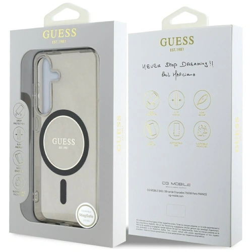 Kup Etui Guess Glitter Circle Classic Logo MagSafe do Samsung Galaxy S25 černý - GUE4309 - {ean13} - Sklep Home Screen