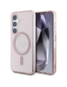 Guess Glitter Circle Classic Logo MagSafe Samsung Galaxy S25 roz