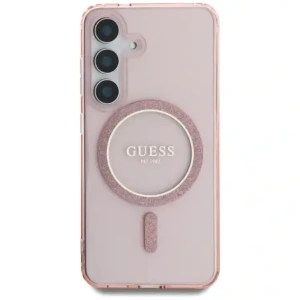 Kup Etui Guess Glitter Circle Classic Logo MagSafe do Samsung Galaxy S25 różowy - GUE4310 - {ean13} - Sklep Home Screen