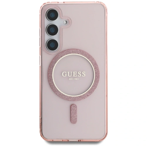Kup Guess Glitter Circle Classic Logo MagSafe Samsung Galaxy S25 roz - GUE4310 - {ean13} - Sklep Home Screen
