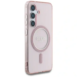 Kup Etui Guess Glitter Circle Classic Logo MagSafe do Samsung Galaxy S25 różowy - GUE4310 - {ean13} - Sklep Home Screen