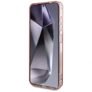 Buy Guess Glitter Circle Classic Logo MagSafe Samsung Galaxy S25 pink - GUE4310 - {ean13} - Home Screen Store Europe
