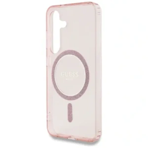 Kup Etui Guess Glitter Circle Classic Logo MagSafe do Samsung Galaxy S25 różowy - GUE4310 - {ean13} - Sklep Home Screen