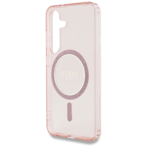 Kup Guess Glitter Circle Classic Logo MagSafe Samsung Galaxy S25 roz - GUE4310 - {ean13} - Sklep Home Screen