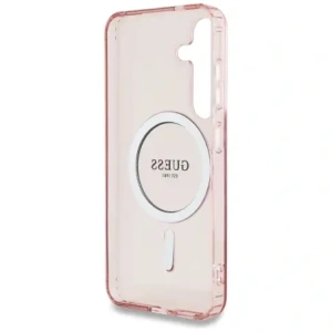 Kup Etui Guess Glitter Circle Classic Logo MagSafe do Samsung Galaxy S25 różowy - GUE4310 - {ean13} - Sklep Home Screen