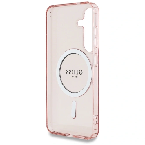 Kup Guess Glitter Circle Classic Logo MagSafe Samsung Galaxy S25 roz - GUE4310 - {ean13} - Sklep Home Screen