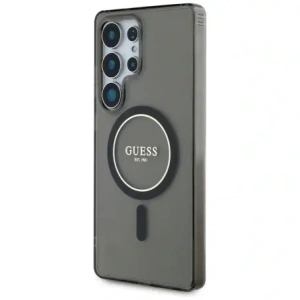 Kup Etui Guess Glitter Circle Classic Logo MagSafe do Samsung Galaxy S25 Ultra czarny - GUE4311 - {ean13} - Sklep Home Screen