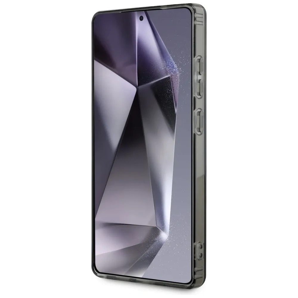 Etui Guess Glitter Circle Classic Logo MagSafe do Samsung Galaxy S25 Ultra czarny