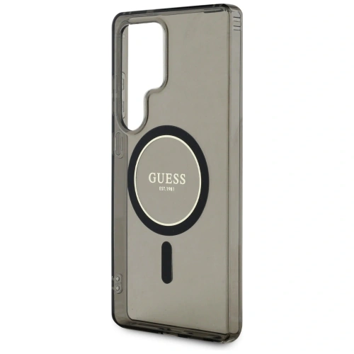 Kup Guess Glitter Circle Logo clasic MagSafe Samsung Galaxy S25 Ultra negru - GUE4311 - {ean13} - Sklep Home Screen