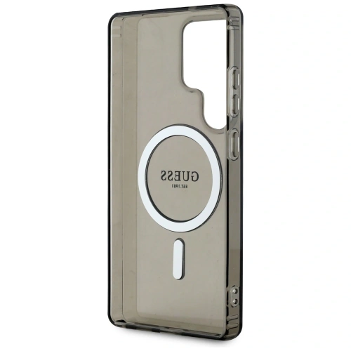 Kup Etui Guess Glitter Circle Classic Logo MagSafe do Samsung Galaxy S25 Ultra czarny - GUE4311 - {ean13} - Sklep Home Screen