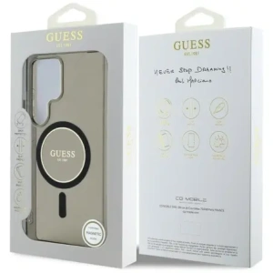 Kup Etui Guess Glitter Circle Classic Logo MagSafe do Samsung Galaxy S25 Ultra czarny - GUE4311 - {ean13} - Sklep Home Screen