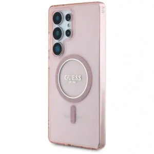 Kup Guess Glitter Circle Classic Logo MagSafe Samsung Galaxy S25 Ultra roz - GUE4312 - {ean13} - Sklep Home Screen