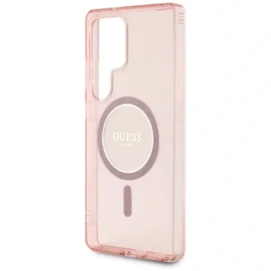 Kup Etui Guess Glitter Circle Classic Logo MagSafe do Samsung Galaxy S25 Ultra różowy - GUE4312 - {ean13} - Sklep Home Screen
