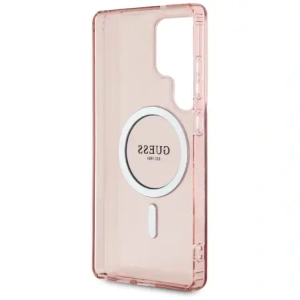 Kup Guess Glitter Circle Classic Logo MagSafe Samsung Galaxy S25 Ultra roz - GUE4312 - {ean13} - Sklep Home Screen