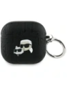Karl Lagerfeld Monogram Karl & Choupette Head Apple AirPods 4 negre