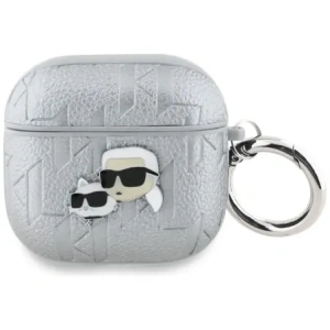 Kup Karl Lagerfeld Monogram Karl & Choupette Kopf Apple AirPods 4 Silber - KLD21907 - {ean13} - Sklep Home Screen