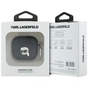 Kup Karl Lagerfeld Monogram Karl Head Apple AirPods 4 schwarz - KLD21908 - {ean13} - Sklep Home Screen
