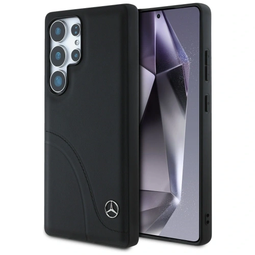 Kup Mercedes Piele Cusături Curbe Samsung Galaxy S25 Ultra negru - MRS306 - {ean13} - Sklep Home Screen