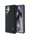 Mercedes Bőr ívelt varrások Samsung Galaxy S25 Ultra fekete