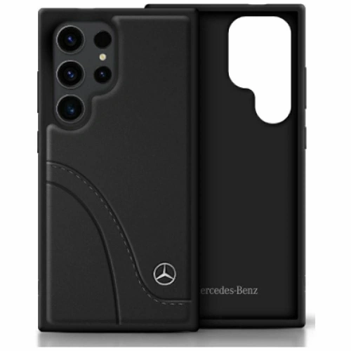 Kup Mercedes Piele Cusături Curbe Samsung Galaxy S25 Ultra negru - MRS306 - {ean13} - Sklep Home Screen