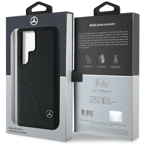 Kup Etui Mercedes Leather Curved Stitches do Samsung Galaxy S25 Ultra černé - MRS306 - {ean13} - Sklep Home Screen