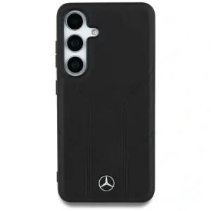 Kup Etui Mercedes Leather Debossed Lines MagSafe do Samsung Galaxy S25 czarny - MRS307 - {ean13} - Sklep Home Screen