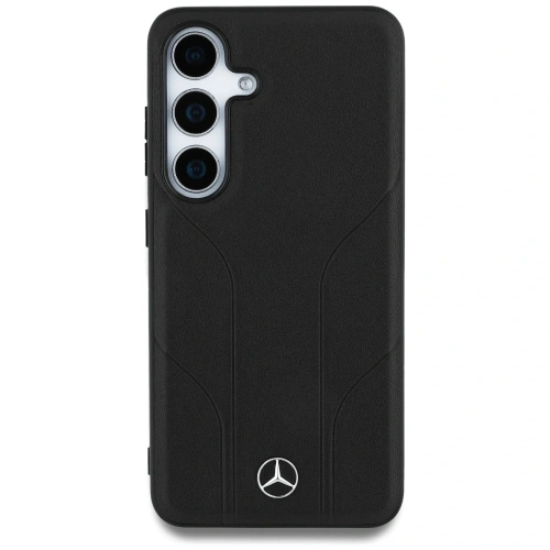 Kup Mercedes Linii debossate din piele MagSafe Samsung Galaxy S25 negru - MRS307 - {ean13} - Sklep Home Screen