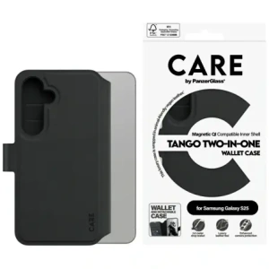 Kup Etui CARE od PanzerGlass Funkce Tango 2w1 Peněženka pro Samsung Galaxy S25 černá - PZG839 - {ean13} - Sklep Home Screen