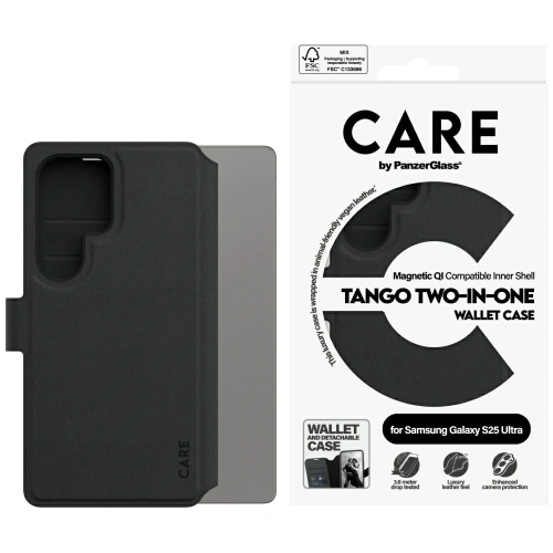 Kup Etui CARE od PanzerGlass Feature Tango 2w1 Wallet pro Samsung Galaxy S25 Ultra černý - PZG840 - {ean13} - Sklep Home Screen