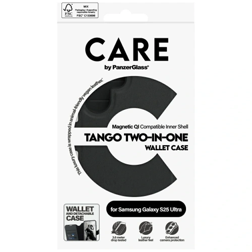 Kup Etui CARE od PanzerGlass Feature Tango 2w1 Wallet pro Samsung Galaxy S25 Ultra černý - PZG840 - {ean13} - Sklep Home Screen
