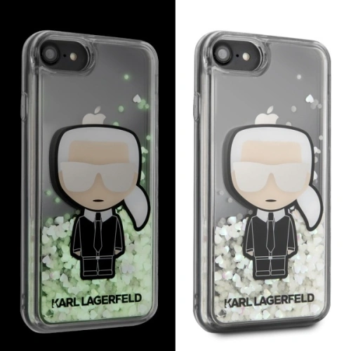 Kup Etui Karl Lagerfeld KLHCI8GLGIRKL Apple iPhone SE 2022/SE 2020/8/7 hardcase Ikonik Glitter Glow in the dark - KLD258 - {ean13} - Sklep Home Screen
