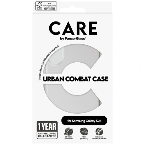 Kup Etui CARE by PanzerGlass Flagship Urban Combat do Samsung Galaxy S25 przezroczysty - PZG842 - {ean13} - Sklep Home Screen