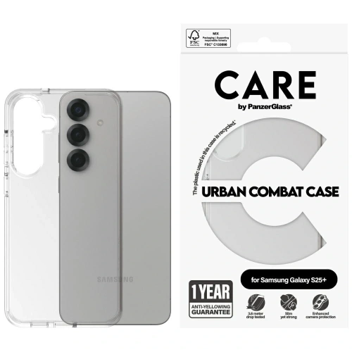 Kup CARE de PanzerGlass Flagship Urban Combat Samsung Galaxy S25+ Plus clar - PZG843 - {ean13} - Sklep Home Screen