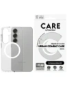Etui CARE od PanzerGlass Flagship Urban Combat White QI pro Samsung Galaxy S25 průhledné