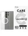 Etui CARE by PanzerGlass Flagship Urban Combat White QI do Samsung Galaxy S25 Ultra przezroczysty