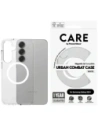 Etui CARE od PanzerGlass Flagship Urban Combat White QI pro Samsung Galaxy S25+ Plus průhledné