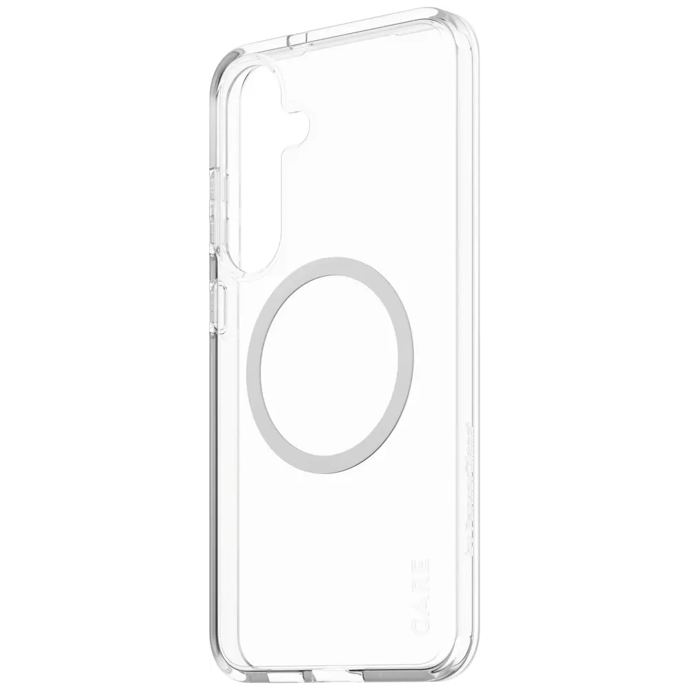 Etui CARE by PanzerGlass Flagship Urban Combat White QI do Samsung Galaxy S25+ Plus przezroczysty