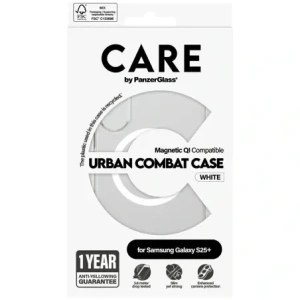 Kup Etui CARE od PanzerGlass Flagship Urban Combat White QI pro Samsung Galaxy S25+ Plus průhledné - PZG846 - {ean13} - Sklep Home Screen