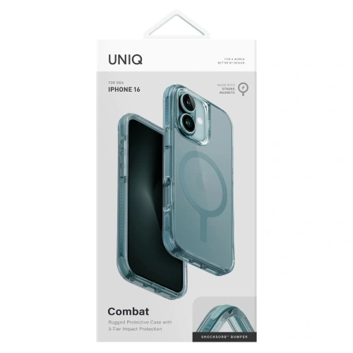Buy UNIQ Combat Apple iPhone 16 MagClick Charging teal green - UNIQ1465 - {ean13} - Home Screen Store Europe