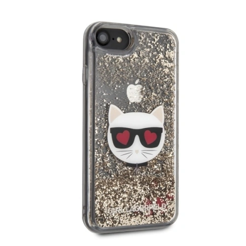 Kup Etui Karl Lagerfeld KLHCI8LCGLGO Apple iPhone SE 2022/SE 2020/8/7 hardcase złoty/gold Glitter Choupette - KLD260GLD - {ean13} - Sklep Home Screen