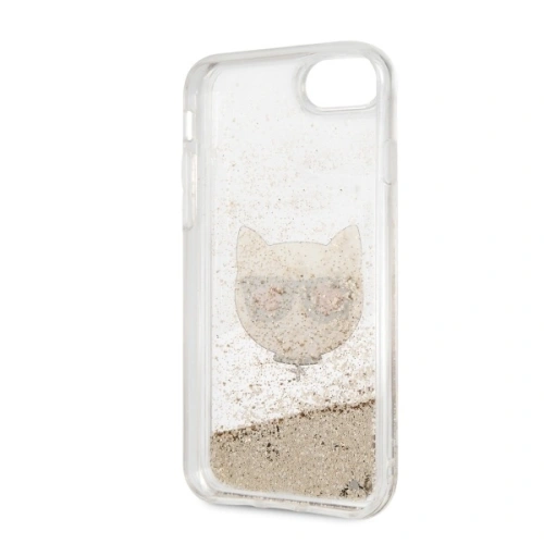 Kup Karl Lagerfeld Apple Tasche KLHCI8LCGLGO iPhone SE 2022/SE 2020/8/7 Hartschalenetui gold/gold Glitter Choupette - KLD260GLD - {ean13} - Sklep Home Screen