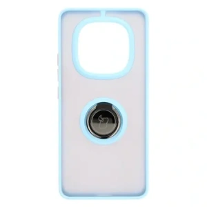 Kup Bizon Case Hybrid Ring Xiaomi Redmi Note 14 Pro 5G / Poco X7 fumuriu cu un cadru bleu deschis - BIZ8491 - {ean13} - Sklep Home Screen