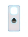 Kup Bizon Case Hybrid Ring Xiaomi Redmi Note 14 Pro 5G / Poco X7 fumuriu cu un cadru bleu deschis - BIZ8491 - {ean13} - Sklep Home Screen
