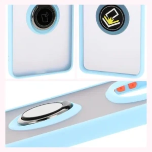 Kup Bizon Case Hybrid Ring Xiaomi Redmi Note 14 Pro 5G / Poco X7 fumuriu cu un cadru bleu deschis - BIZ8491 - {ean13} - Sklep Home Screen