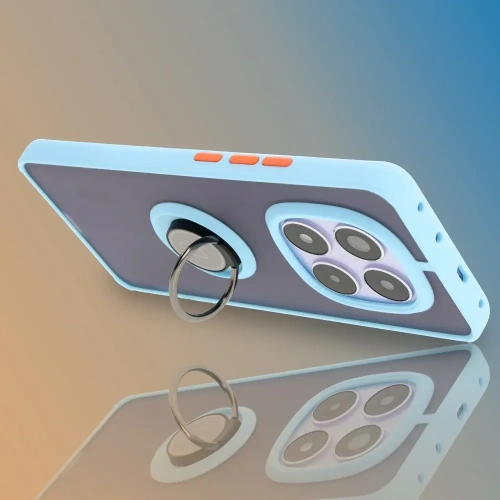 Kup Bizon Case Hybrid Ring Xiaomi Redmi Note 14 Pro 5G / Poco X7 füstös világoskék kerettel - BIZ8491 - {ean13} - Sklep Home Screen